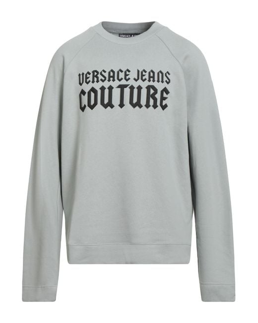 Versace Jeans Couture Gray Light Sweatshirt Cotton, Elastane for men