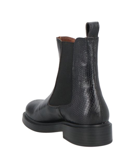 Pons Quintana Black Ankle Boots Leather