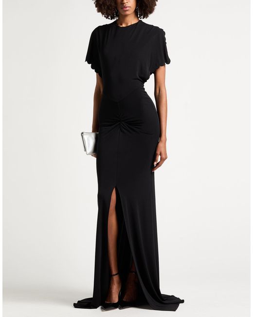 Elisabetta Franchi Black Carpet Maxi Dress Viscose
