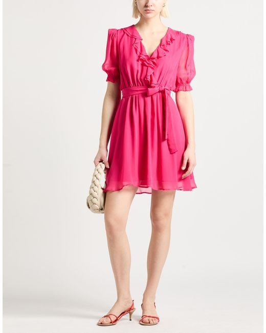 Liu Jo Pink Fuchsia Mini Dress Viscose