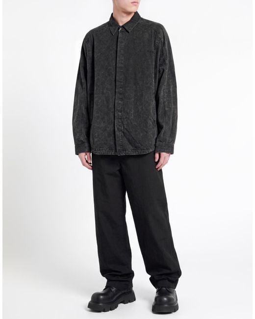 Juun.J Black Denim Shirt Cotton for men