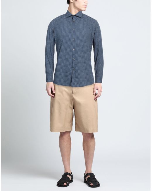 Alea Blue Shirt Cotton for men