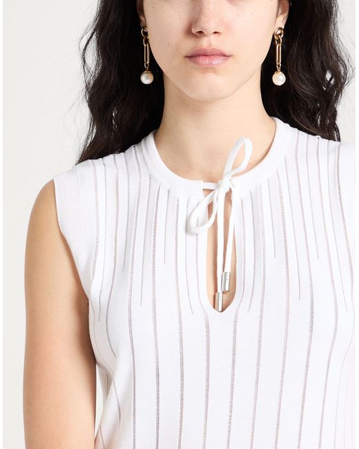Peserico White Midi-Kleid