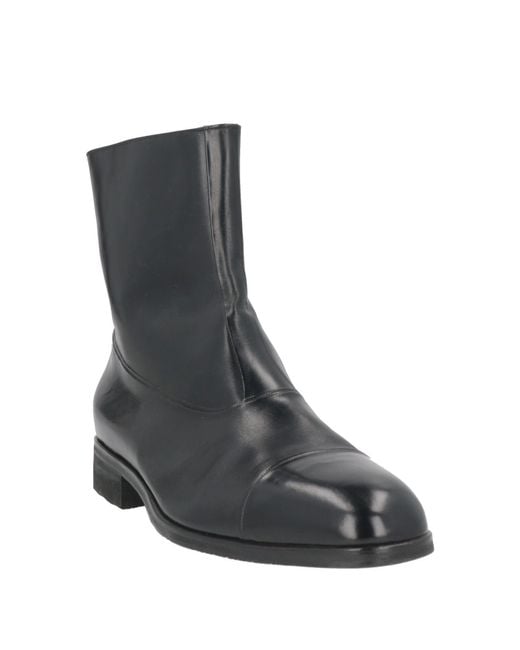 Moreschi Black Ankle Boots Leather for men