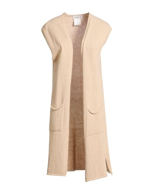 Shirtaporter Natural Cardigan Wool, Viscose, Nylon, Cashmere