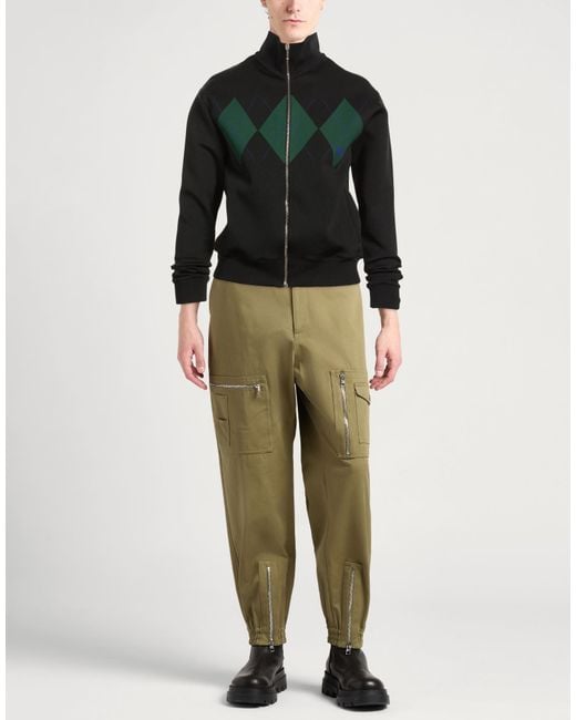 Burberry Black Sweatshirt Viscose, Polyester, Polyamide, Elastane for men