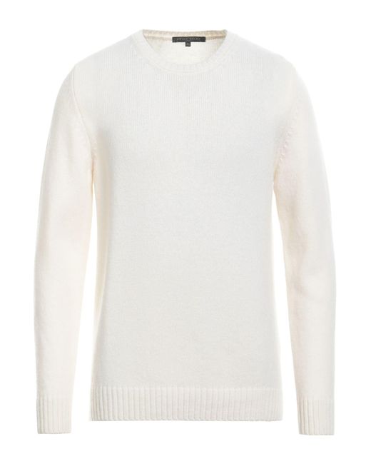 Brian Dales White Ivory Sweater Wool, Cashmere for men