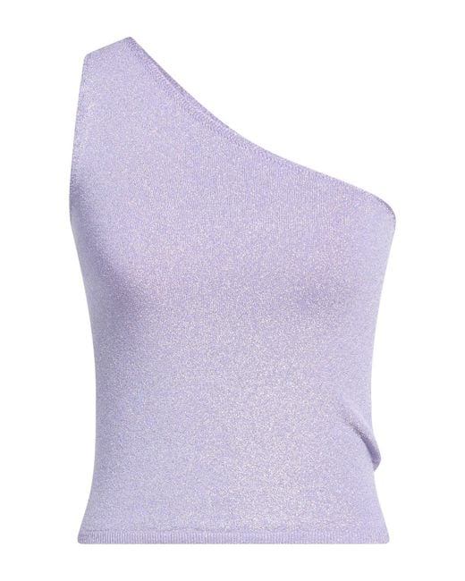 Maje Purple Lilac Top Viscose, Polyamide, Metallic Fiber, Elastane