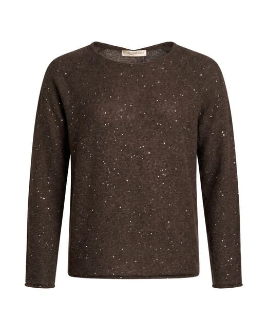 Gentry Portofino Brown Taupe Sweater Alpaca Wool, Mohair Wool, Viscose, Polyamide, Polyester