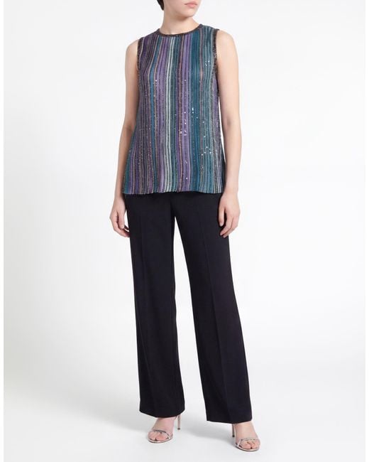 Top Missoni en coloris Blue