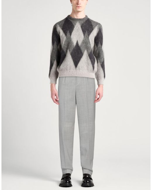 Dior Gray Light Pants Virgin Wool for men