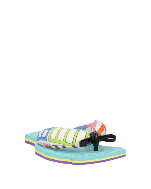 Emilio Pucci Green Thong Sandal