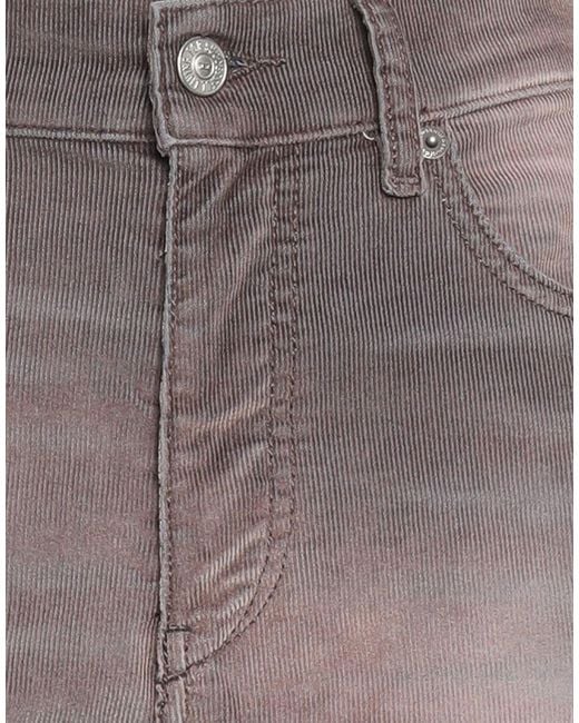 DIESEL Gray Pants Cotton, Polyester, Elastane