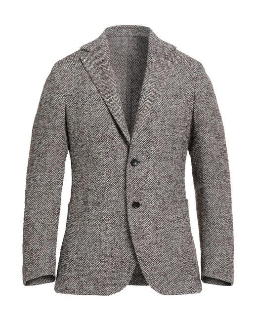Giampaolo Gray Blazer Virgin Wool, Acrylic, Polyester, Elastane for men