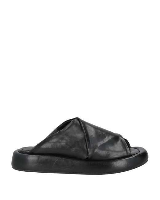 Ernesto Dolani Black Sandals Leather