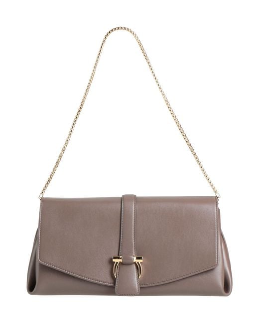 Ferragamo Gray Shoulder Bag