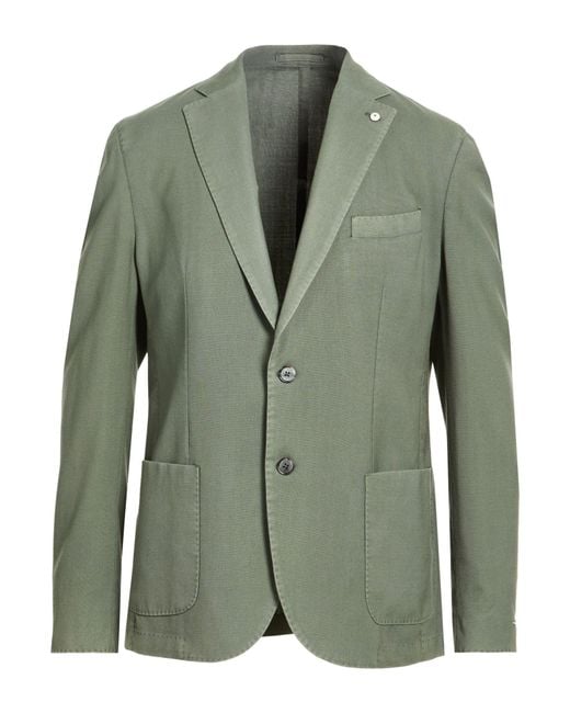 L.b.m. 1911 Green Blazers for men