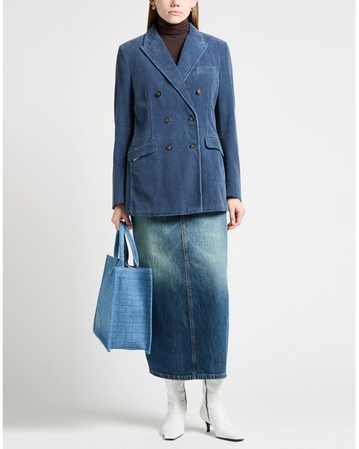 Massimo Alba Blue Slate Blazer Cotton