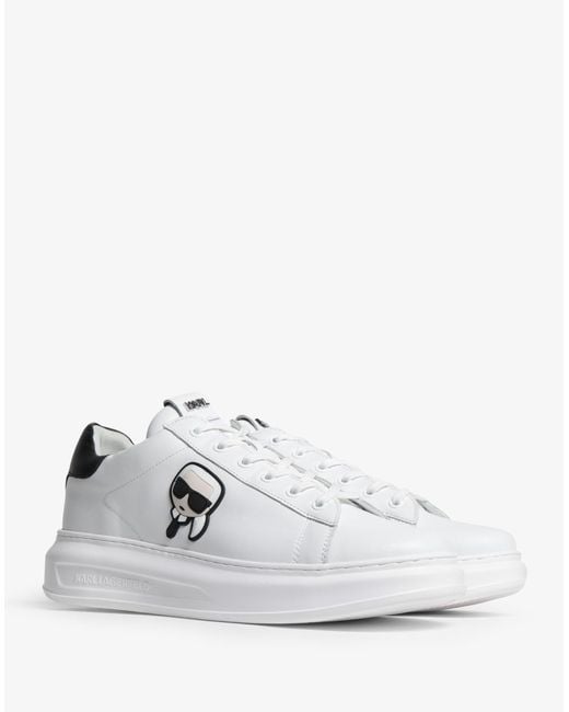 Karl Lagerfeld White Kapri Ikonic Kc Low-top Sneakers for men