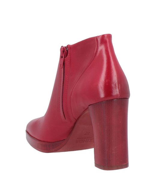 Zinda Pink Ankle Boots Soft Leather
