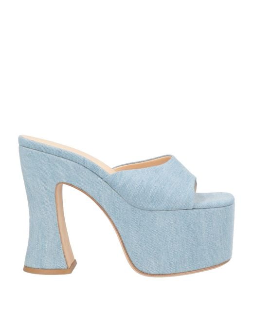 Magda Butrym Blue Sandals Textile Fibers