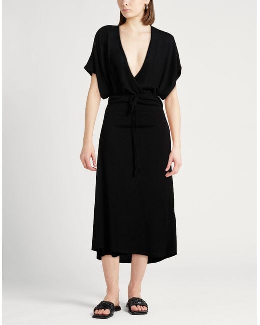 Alysi Black Midi Dresses