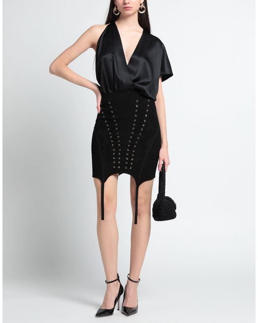 Balmain Black Mini Skirt