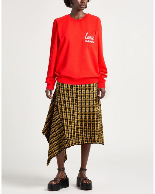 Love Moschino Red Sweatshirt