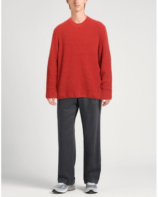Gant Red Sweater Wool, Recycled Wool, Recycled Polyamide, Polyamide for men