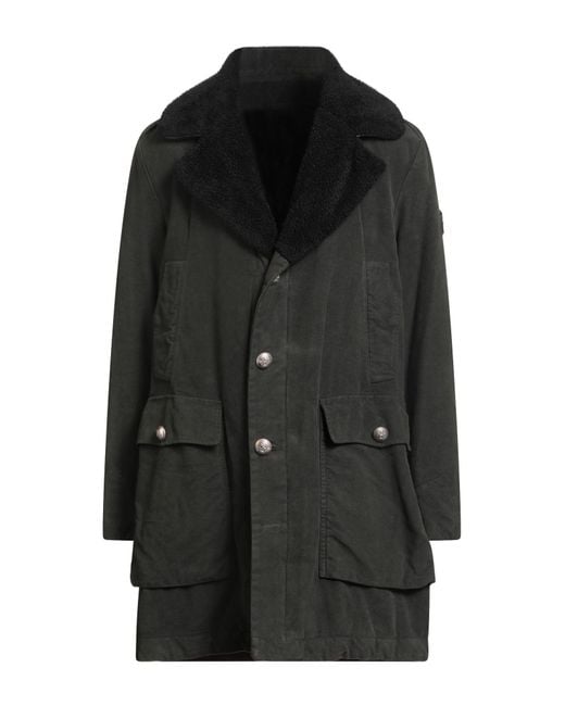 Historic Black Heroe's Coat Cotton, Leather for men