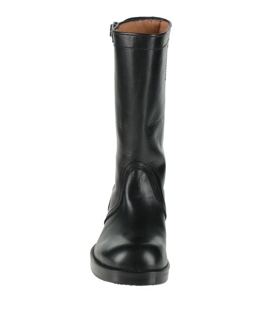 Dries Van Noten Black Boot Leather for men