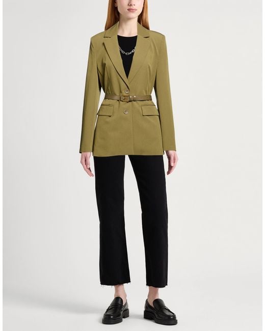 Imperial Green Blazer Polyester, Viscose, Elastane