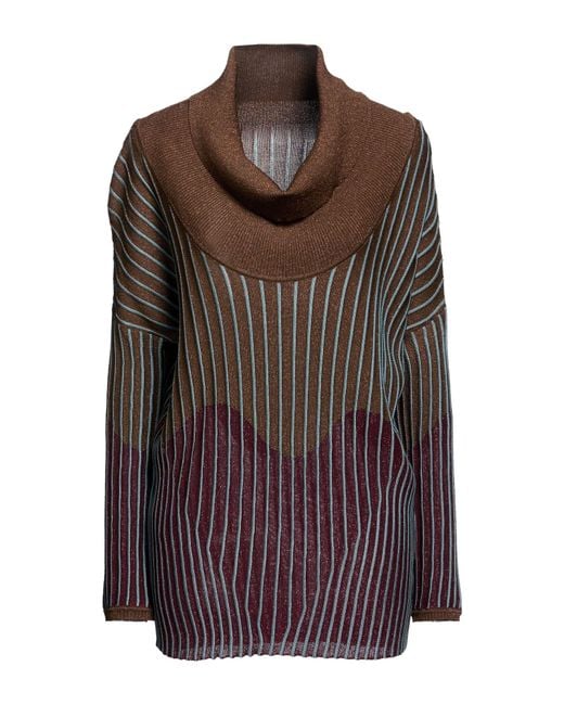 Circus Hotel Brown Sweater Viscose, Polyamide, Metal, Polyester