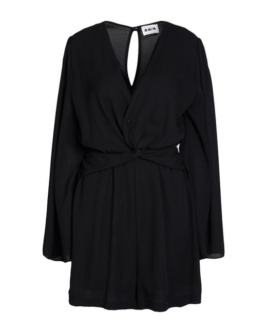 Berna Black Playsuit Polyester