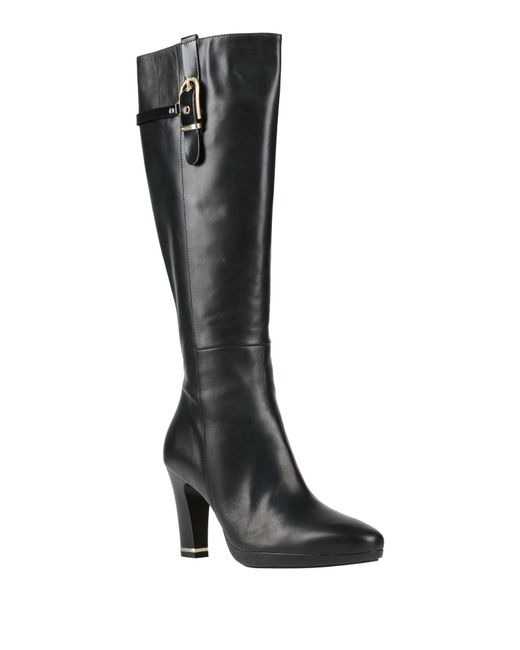Melluso Black Boot Leather