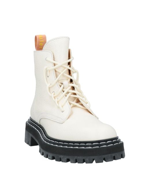Proenza Schouler White Ankle Boots
