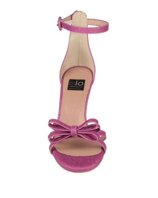 Islo Isabella Lorusso Pink Fuchsia Sandals Textile Fibers