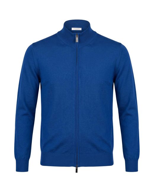 Paolo Pecora Blue Cardigan for men