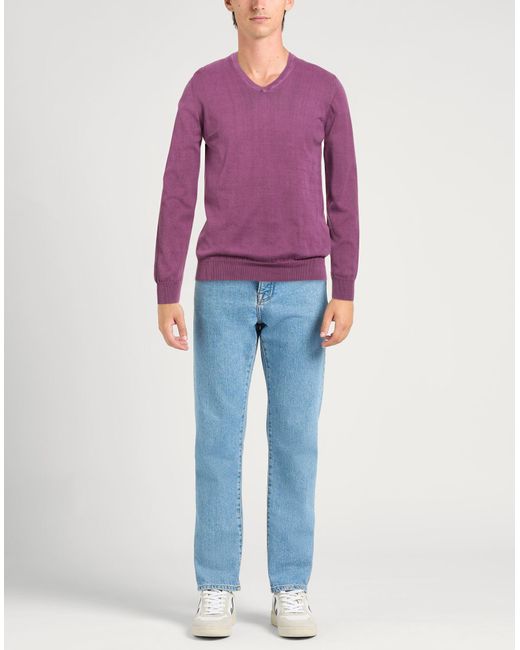 Alpha Studio Purple Jumper for men