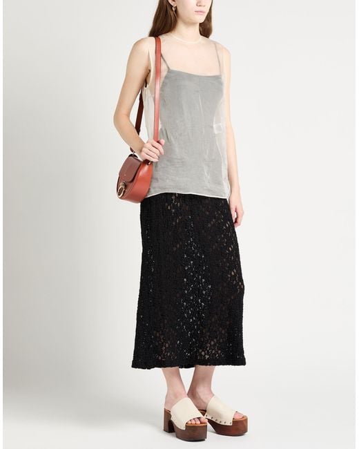 Chloé Black Midi Skirt