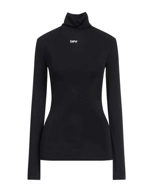 Off-White c/o Virgil Abloh Black T-Shirt Viscose, Elastane