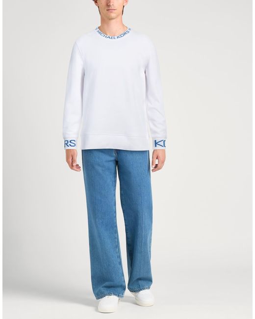 Michael Kors White Sweatshirt Cotton, Polyester for men