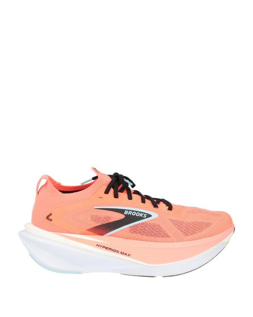 Brooks Pink Coral Sneakers Textile Fibers for men