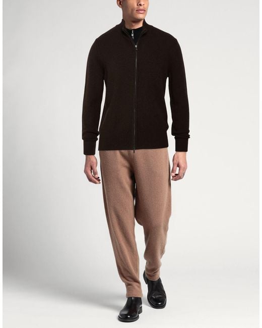 Aragona Black Dark Cardigan Cashmere for men