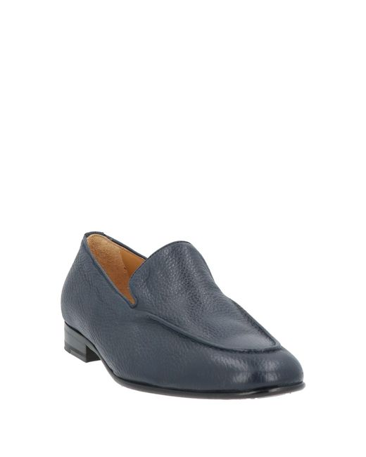 Testoni Blue Loafers Leather for men