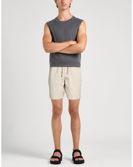 Maison Kitsuné Natural Shorts & Bermuda Shorts Cotton, Polyester for men