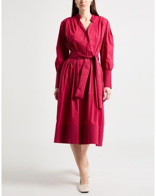Liviana Conti Red Midi Dress