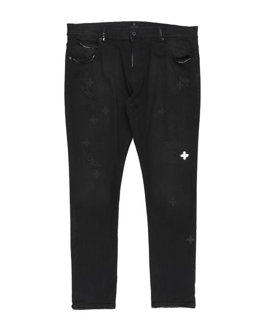 MD75 Black Jeans Cotton, Elastane for men