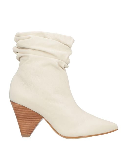 Werner Natural Ankle Boots Leather