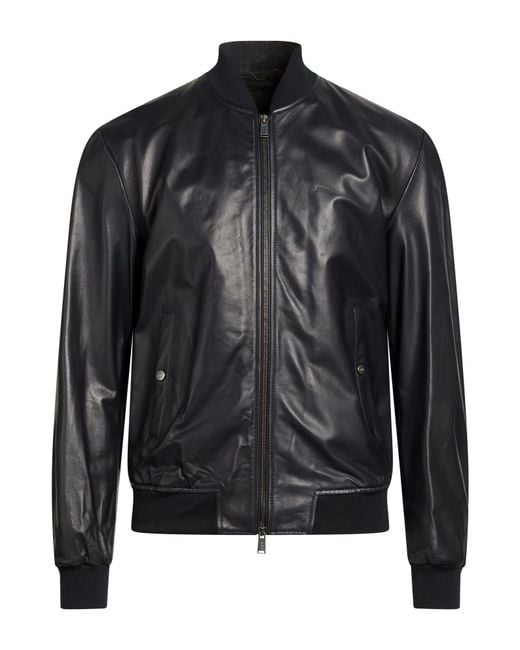 Add Black Midnight Jacket Ovine Leather for men
